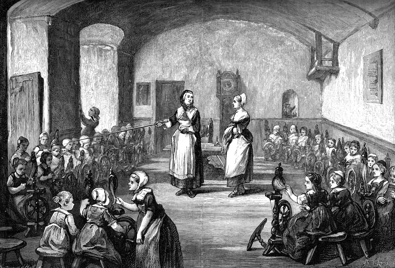 Niemiecka szkoła spinningu, ok. 1880 r. autorstwa Unbekannt