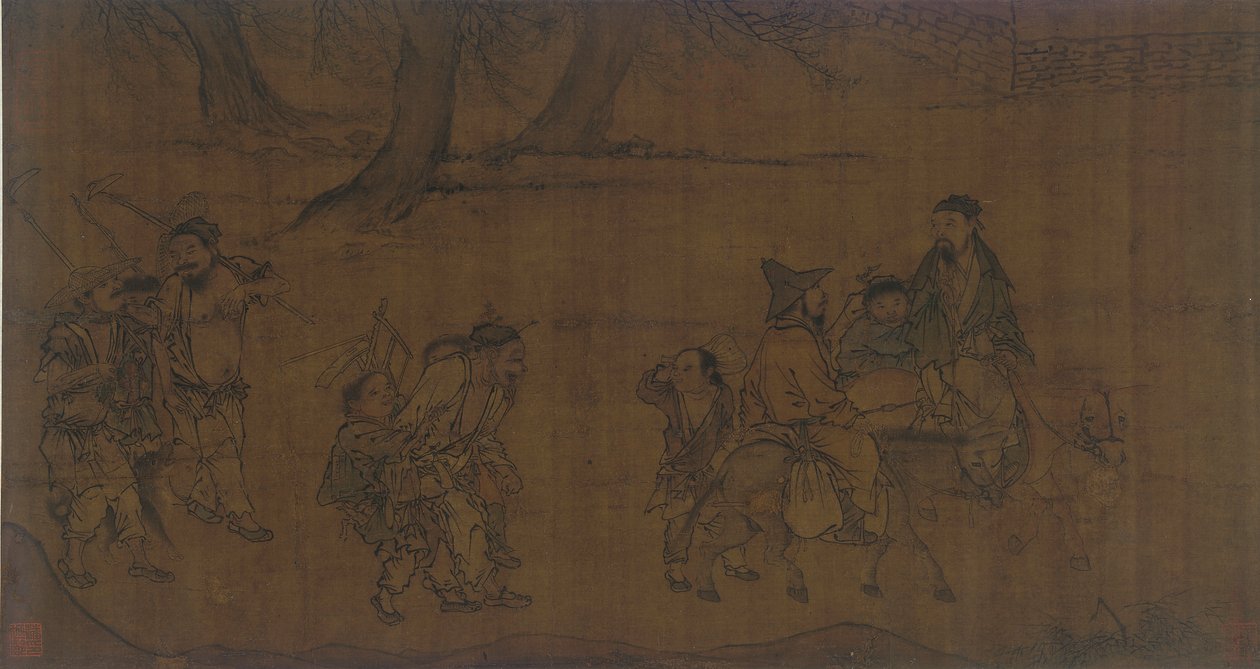 Grupa wędrownych robotników, 1368-1644. autorstwa Unbekannt