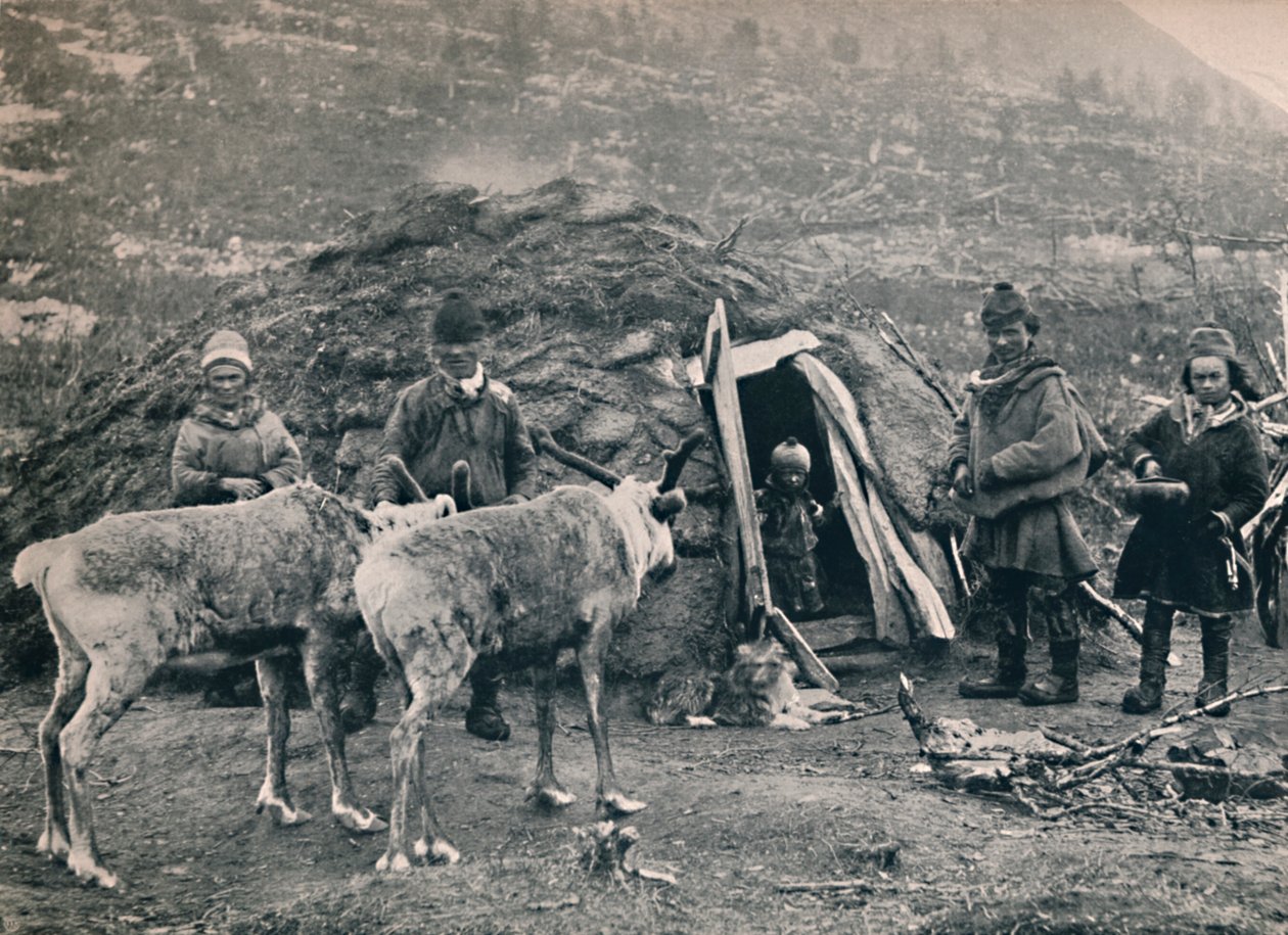 Lapońska rodzina, 1914. autorstwa Unbekannt
