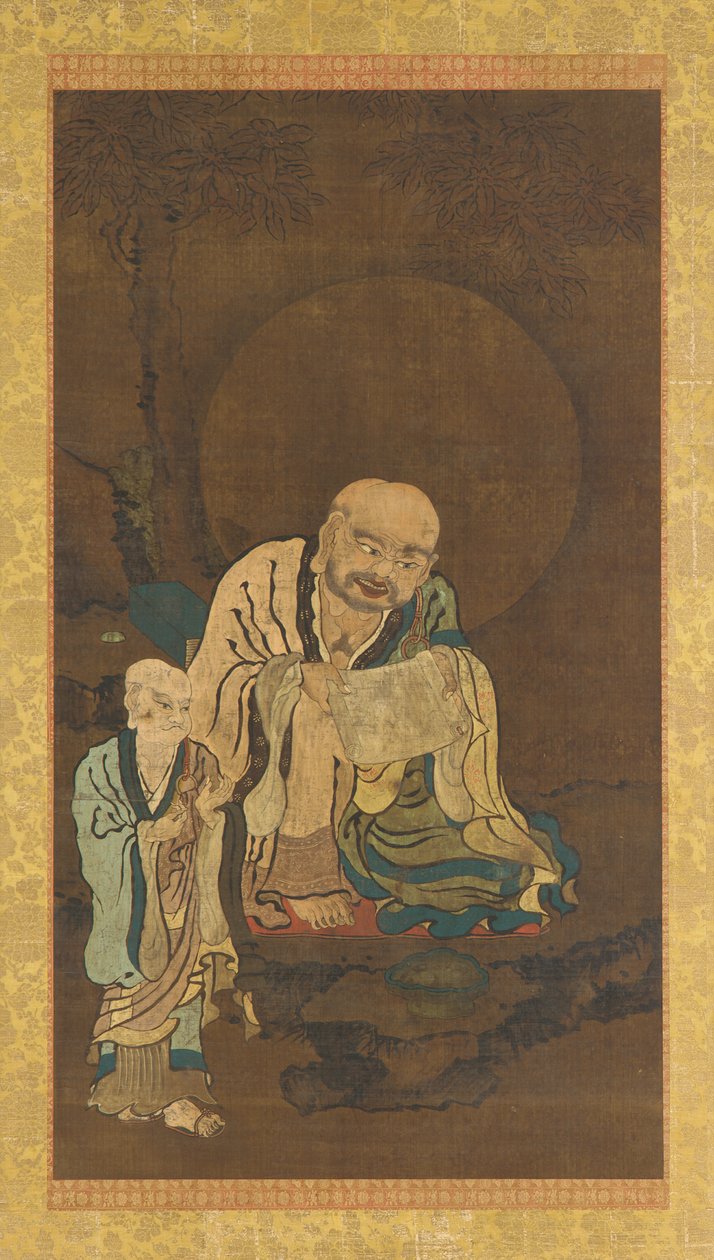 Luohan i pomocnik, dynastia Ming, 1368-1644. autorstwa Unbekannt