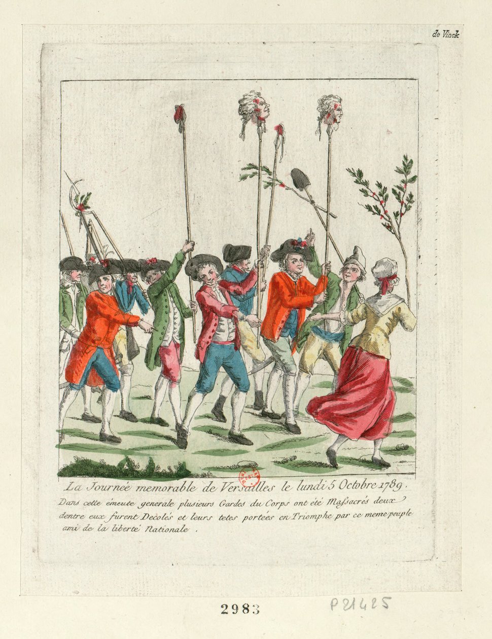 Pamiętny dzień w Wersalu, 1789, 1789. autorstwa Unbekannt