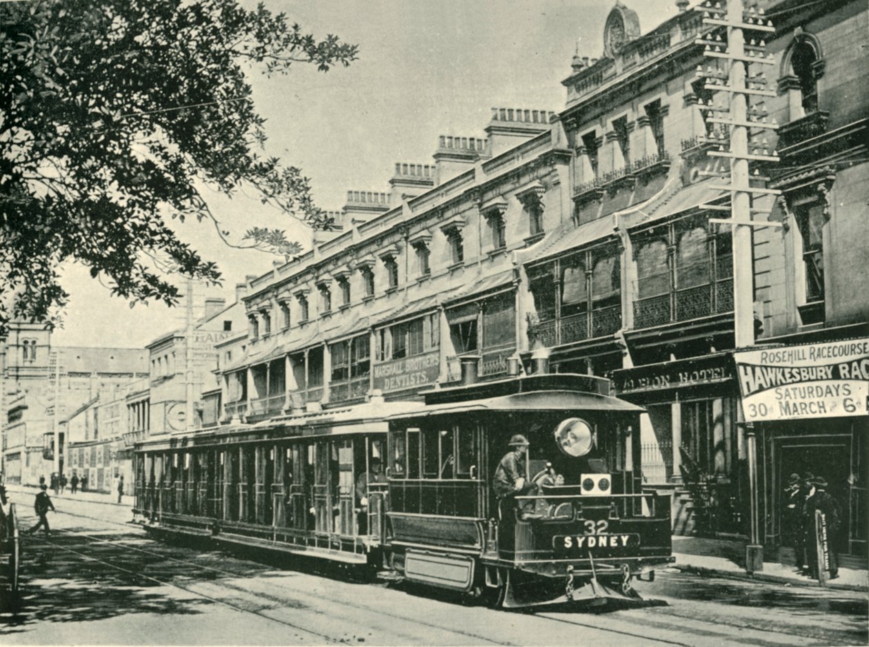 Tramwaj parowy w Sydney, 1901. autorstwa Unbekannt