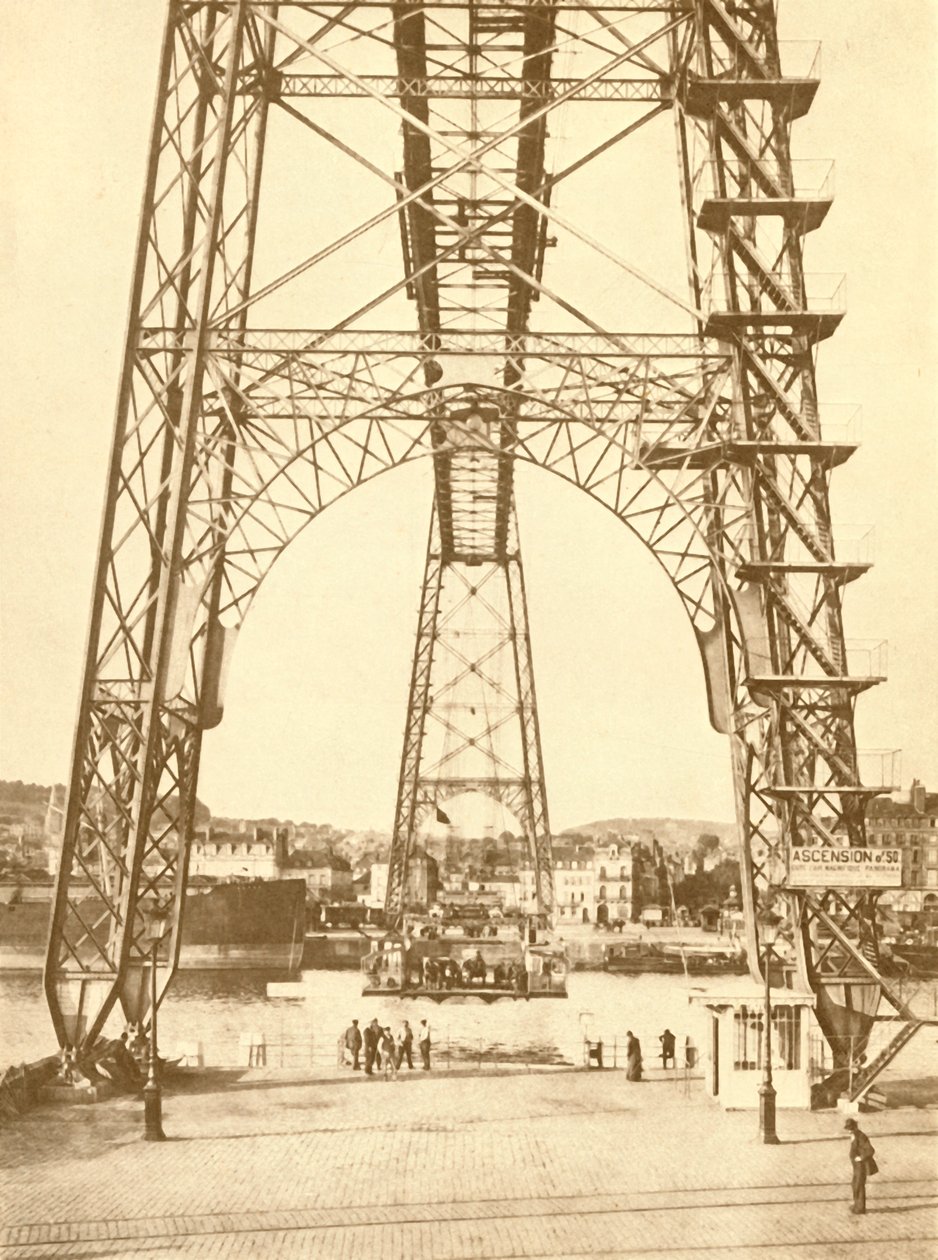 Most Transportera w Rouen, ok. 1930. autorstwa Unbekannt