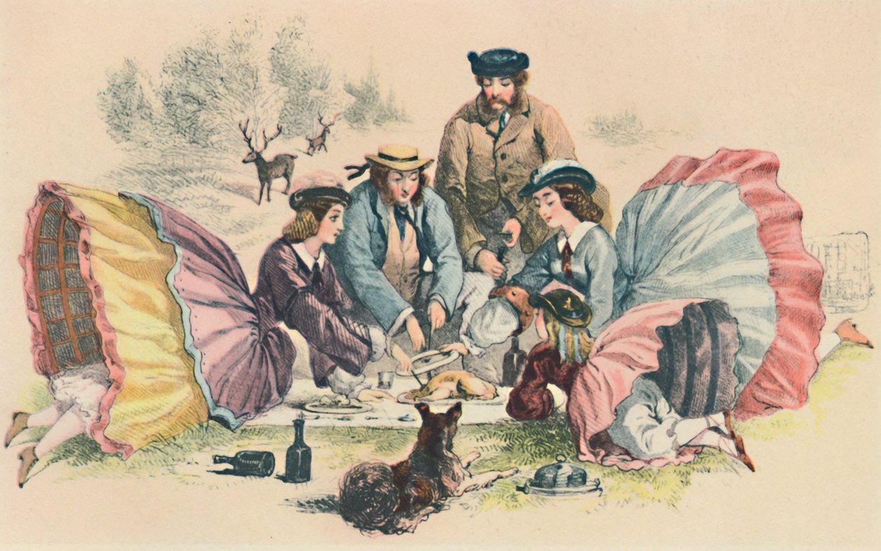 Piknik wiktoriański, ok. 1860, 1944 r. autorstwa Unbekannt