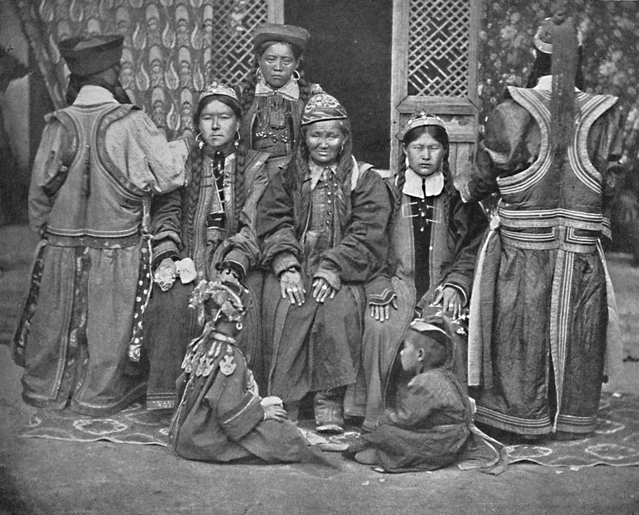 Grupa Mongołów, 1902 autorstwa Unbekannt