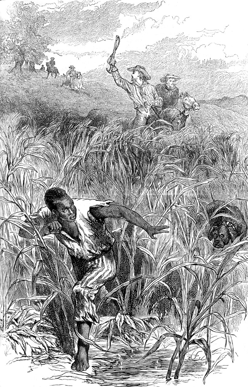 Polowanie na niewolników, USA, połowa XIX w. ok. 1880 r. autorstwa Unbekannt