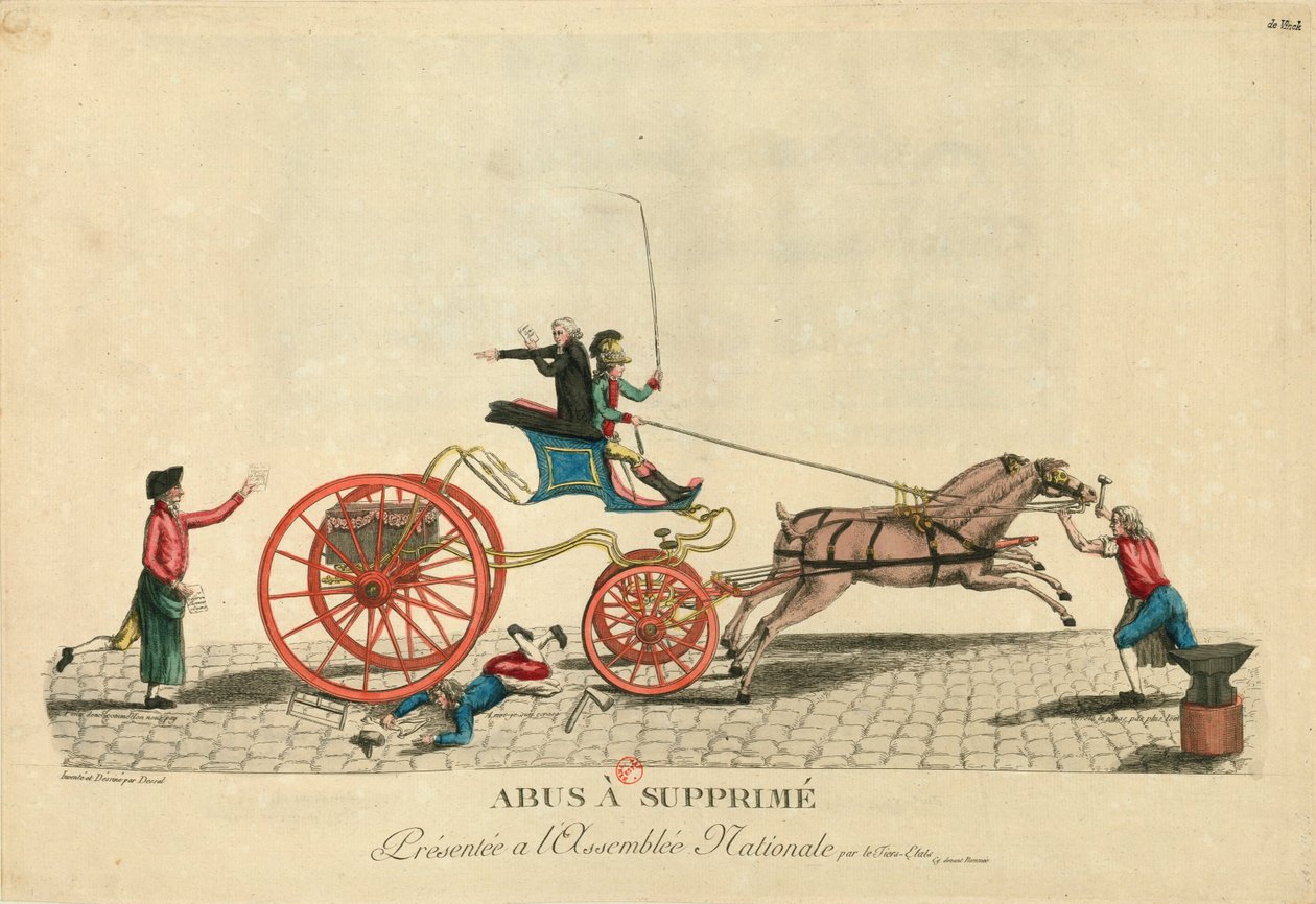 Nadużycia do stłumienia, 1789. autorstwa Unbekannt