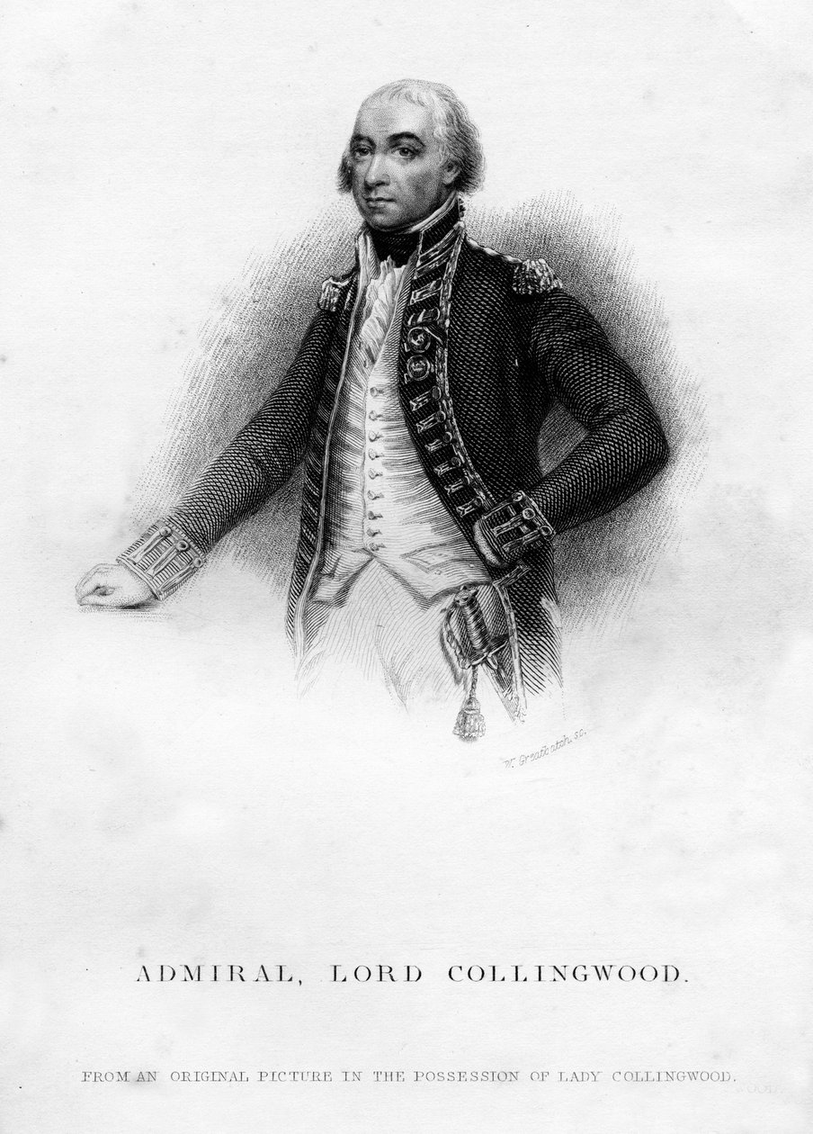 Admirał Cuthbert Collingwood 1750-1810, 1. baron Collingwood, 1837 autorstwa Unbekannt