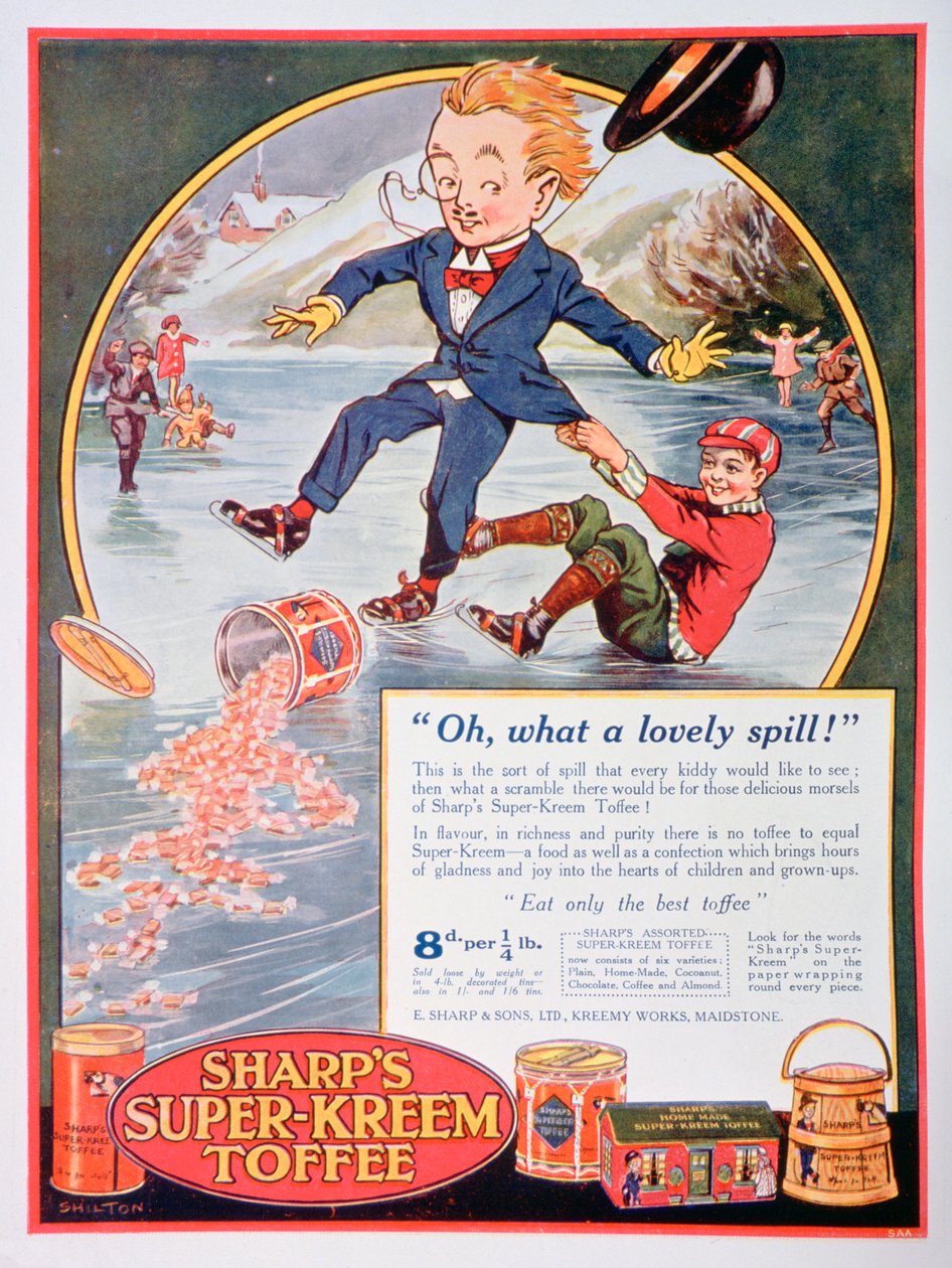 Reklama Sharps Super-Kreem Toffee, 1923 autorstwa Unbekannt