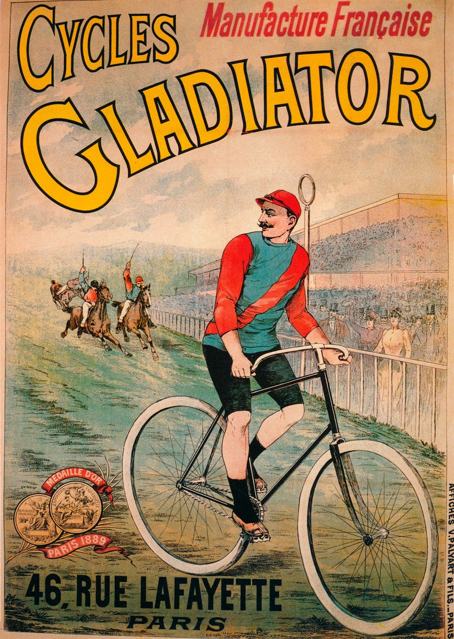 Reklama rowerów Cycles Gladiator, c1900 autorstwa Unbekannt