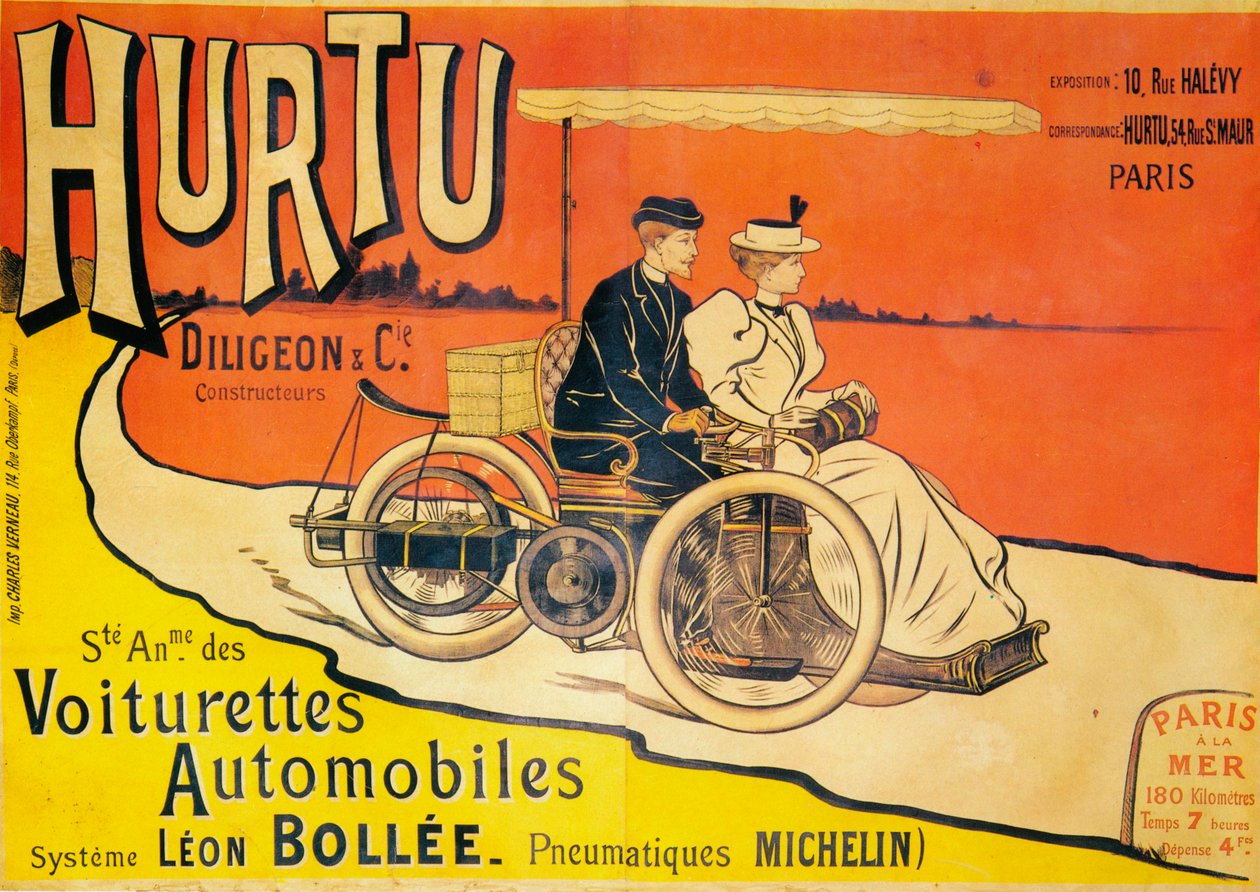Reklama samochodów Hurtu, ok. 1896 r. autorstwa Unbekannt