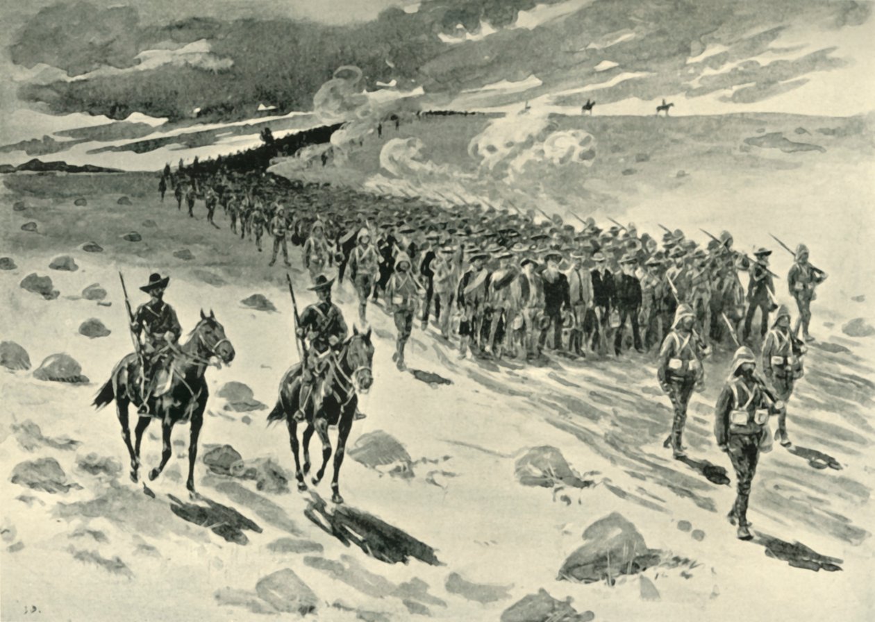 Za Paardeberg: Więźniowie burscy w marcu 1901 r. autorstwa Unbekannt