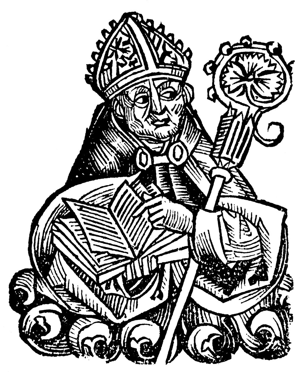 Albertus Magnus c1200-1280 Dominikanin urodzony w Niemczech, 1493 autorstwa Unbekannt