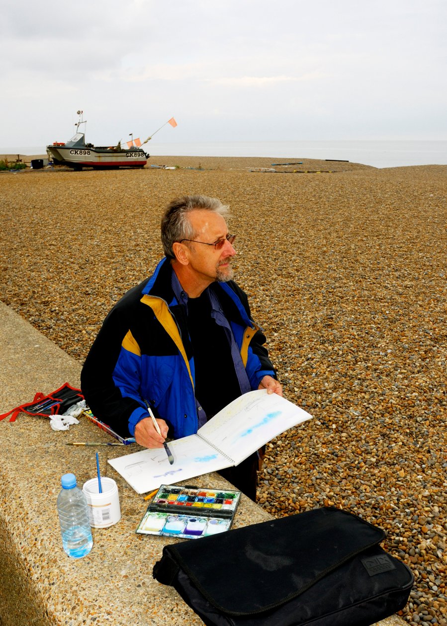 Plaża Aldeburgh - akwarela autorstwa Unbekannt