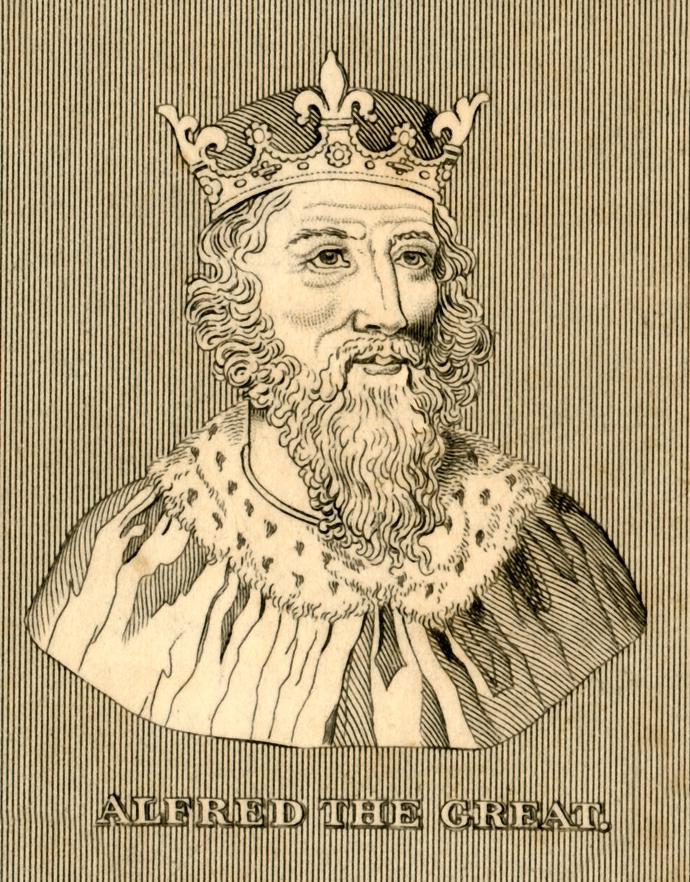 Alfred Wielki, c847-899, 1830. autorstwa Unbekannt