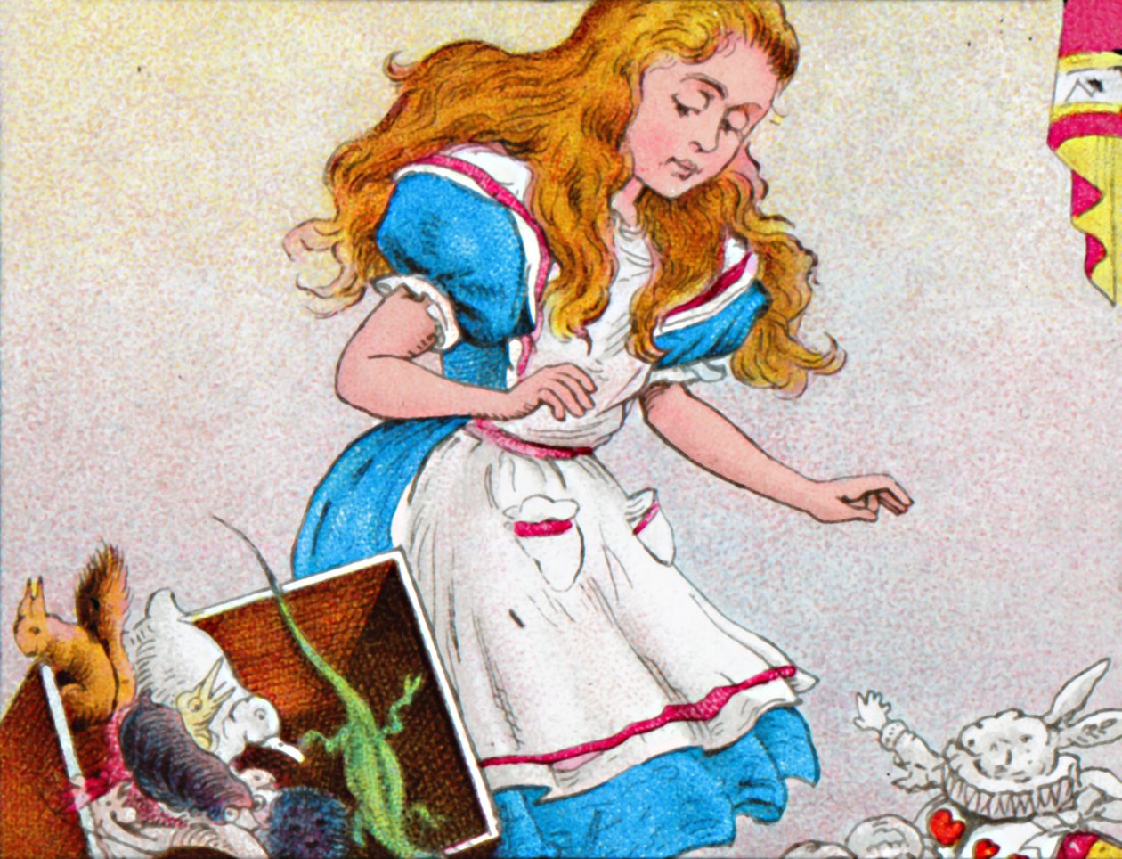 Alice znowu rosła, ok. 1900. autorstwa Unbekannt