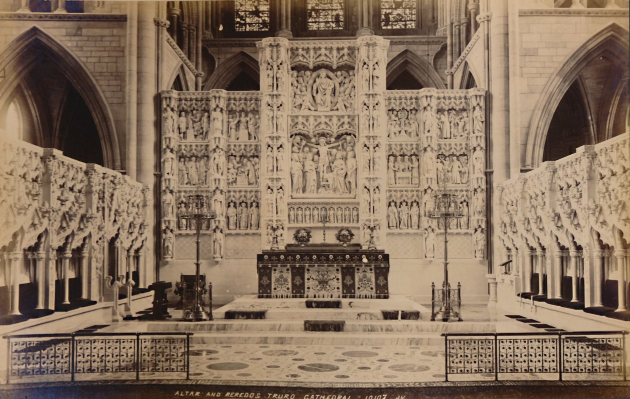 Ołtarz i Katedra Reredos Truro, 1929. autorstwa Unbekannt