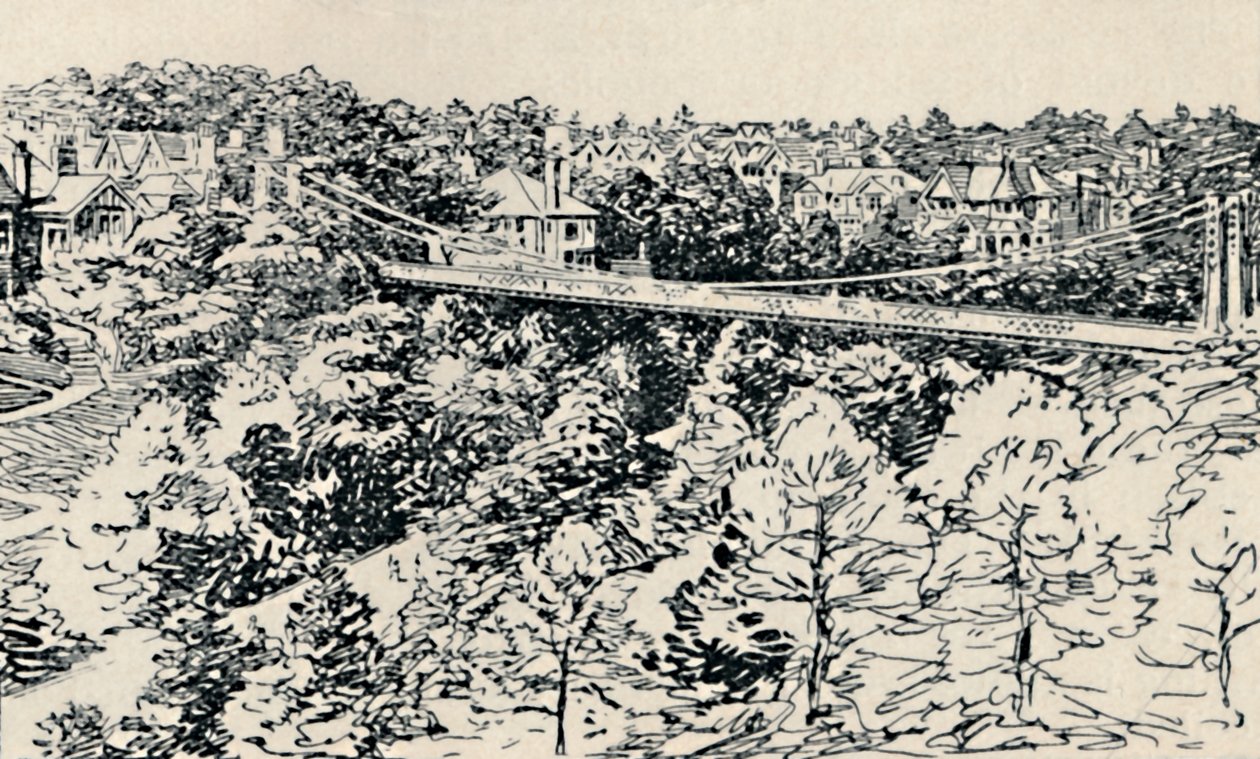 Most wiszący Alum Chine, 1929 autorstwa Unbekannt