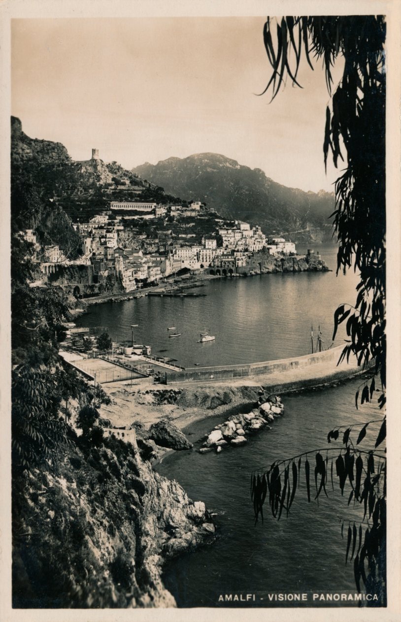 Amalfi - Widok panoramiczny, ok. 1910 r. autorstwa Unbekannt