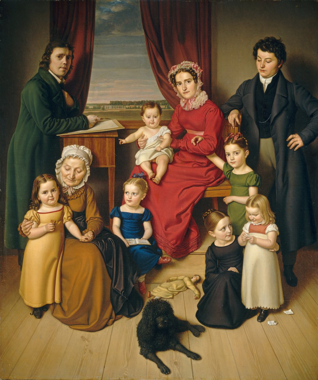 Artysta i jego rodzina, c. 1830. autorstwa Unbekannt