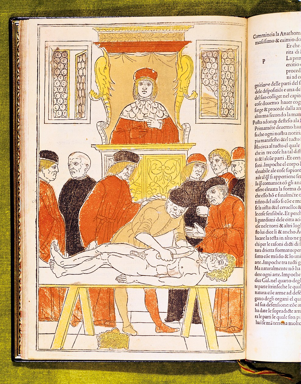 Wykład anatomii w Padwie, Włochy, 1483 autorstwa Unbekannt
