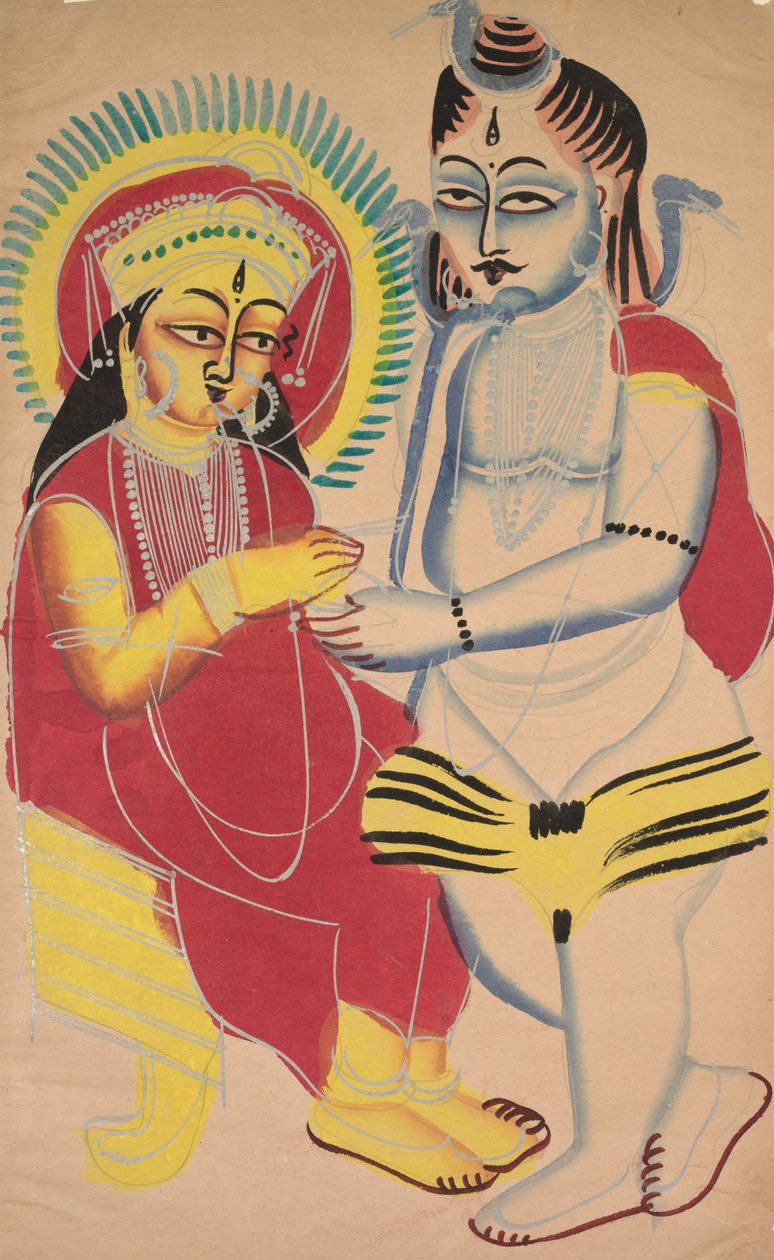 Annapurna i Shiva, 1800. autorstwa Unbekannt