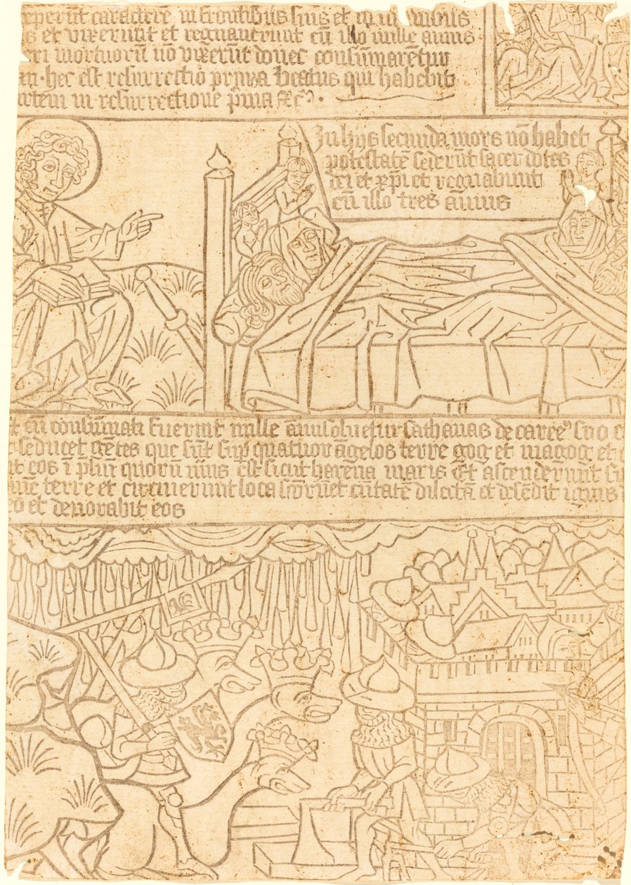 Apokalipsa Jana, Liść 42, c. 1465. autorstwa Unbekannt