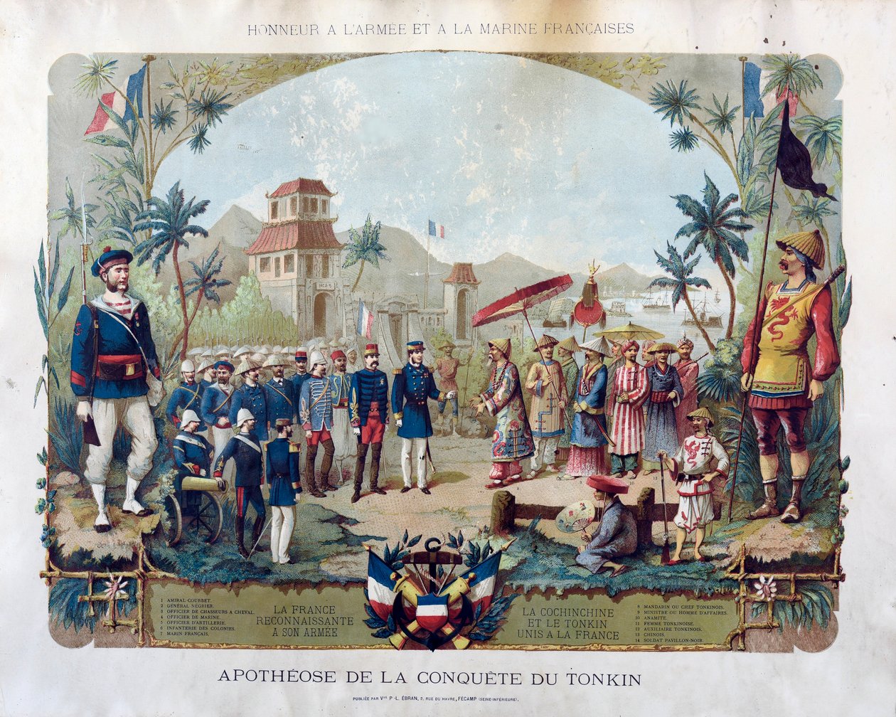 Apoteoza podboju Tonkina, ok. 1885 r. autorstwa Unbekannt