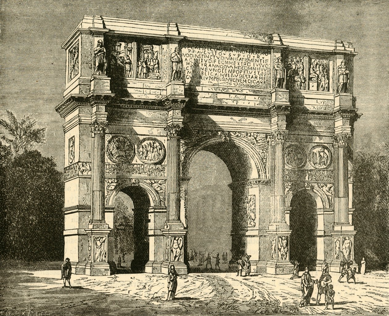 Łuk Konstantyna, 1890. autorstwa Unbekannt