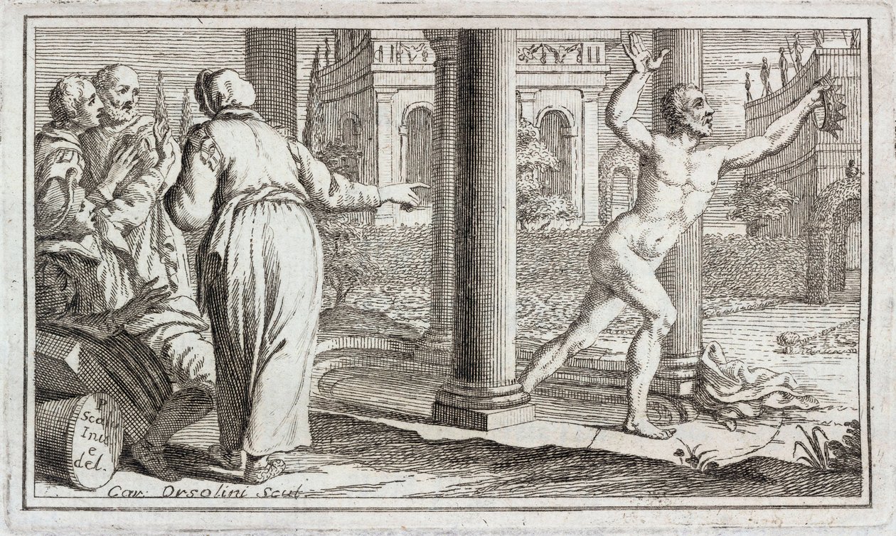 Archimedes wołający „Eureka!”, III wiek p.n.e. autorstwa Unbekannt