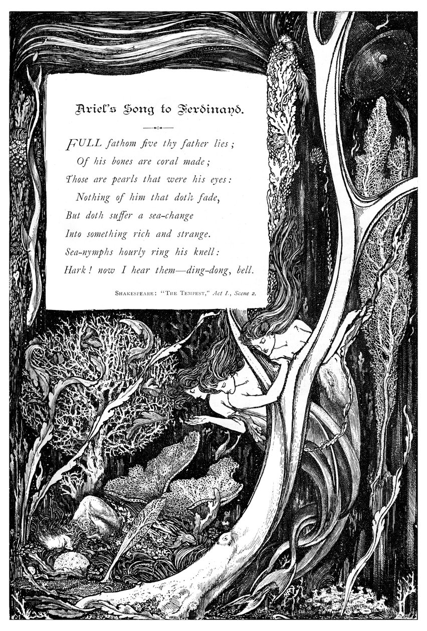 Piosenka Ariela do Ferdynanda, 1895 autorstwa Unbekannt