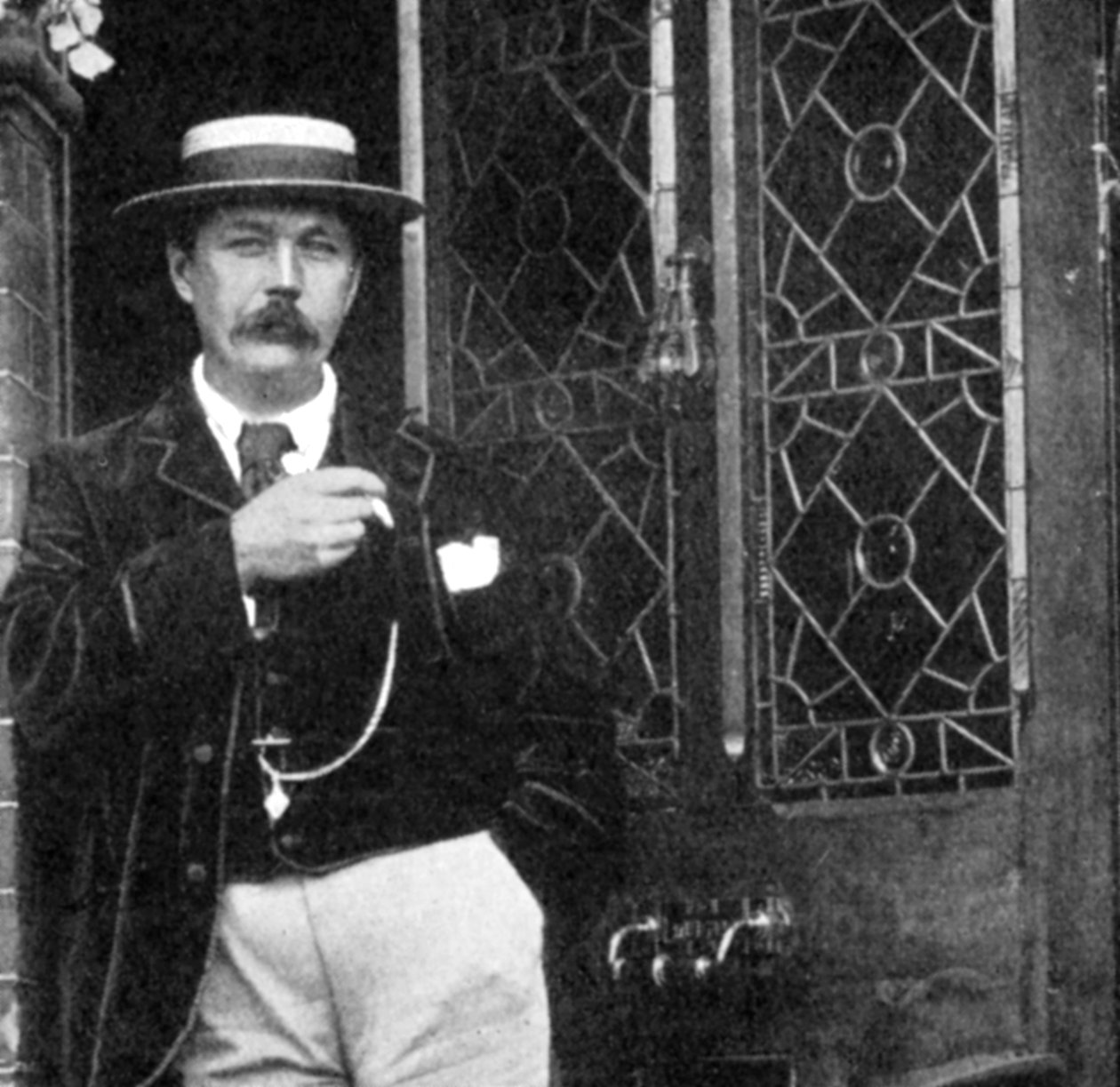 Arthur Conan Doyle, szkocki pisarz, ok. 1900 autorstwa Unbekannt