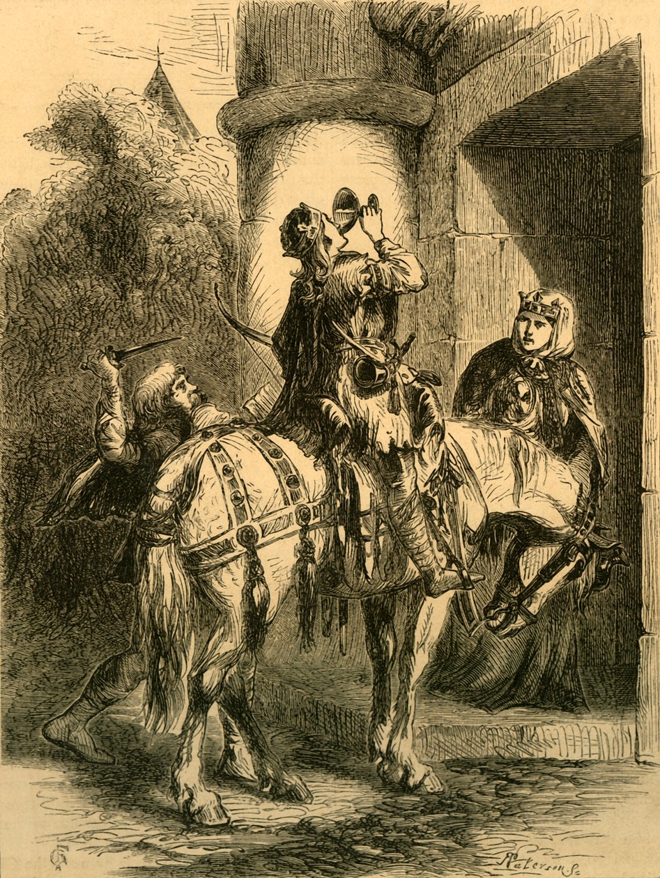 Zabójstwo Edwarda Męczennika, ok. 1890 r. autorstwa Unbekannt