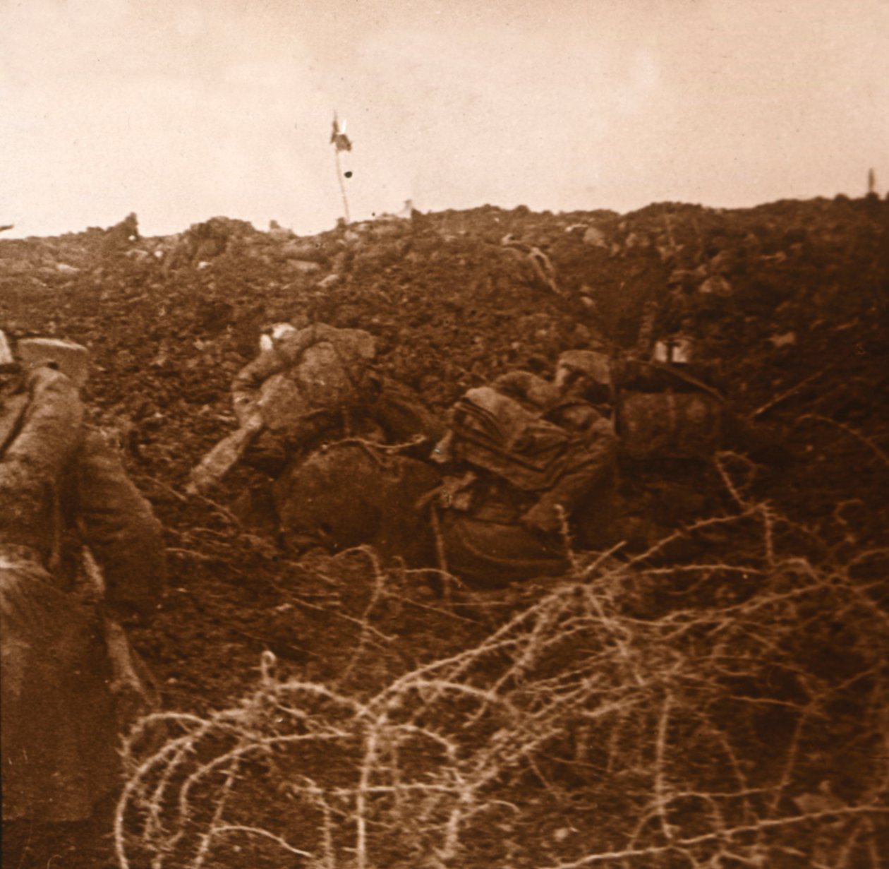 Atak, Les Éparges, północna Francja, 1915 autorstwa Unbekannt