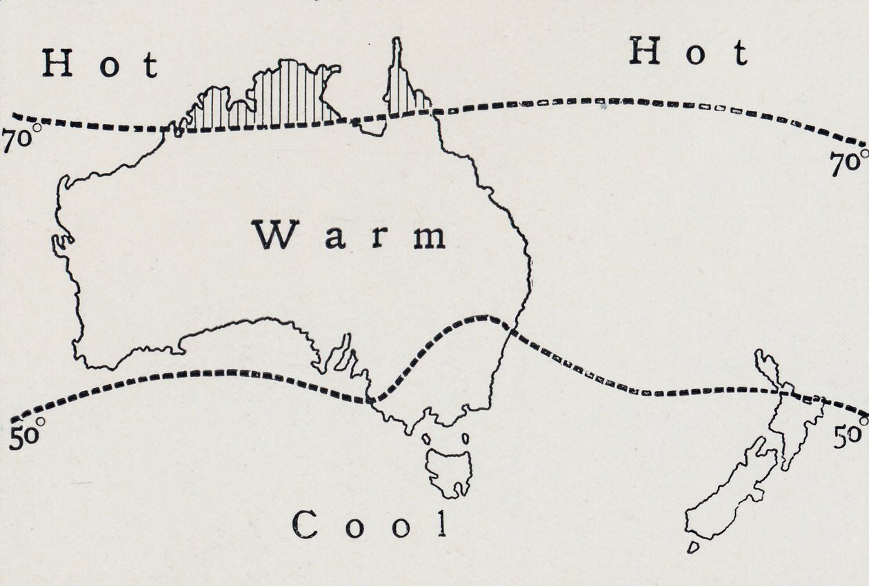 Średnia temperatura lipca, 1923. autorstwa Unbekannt