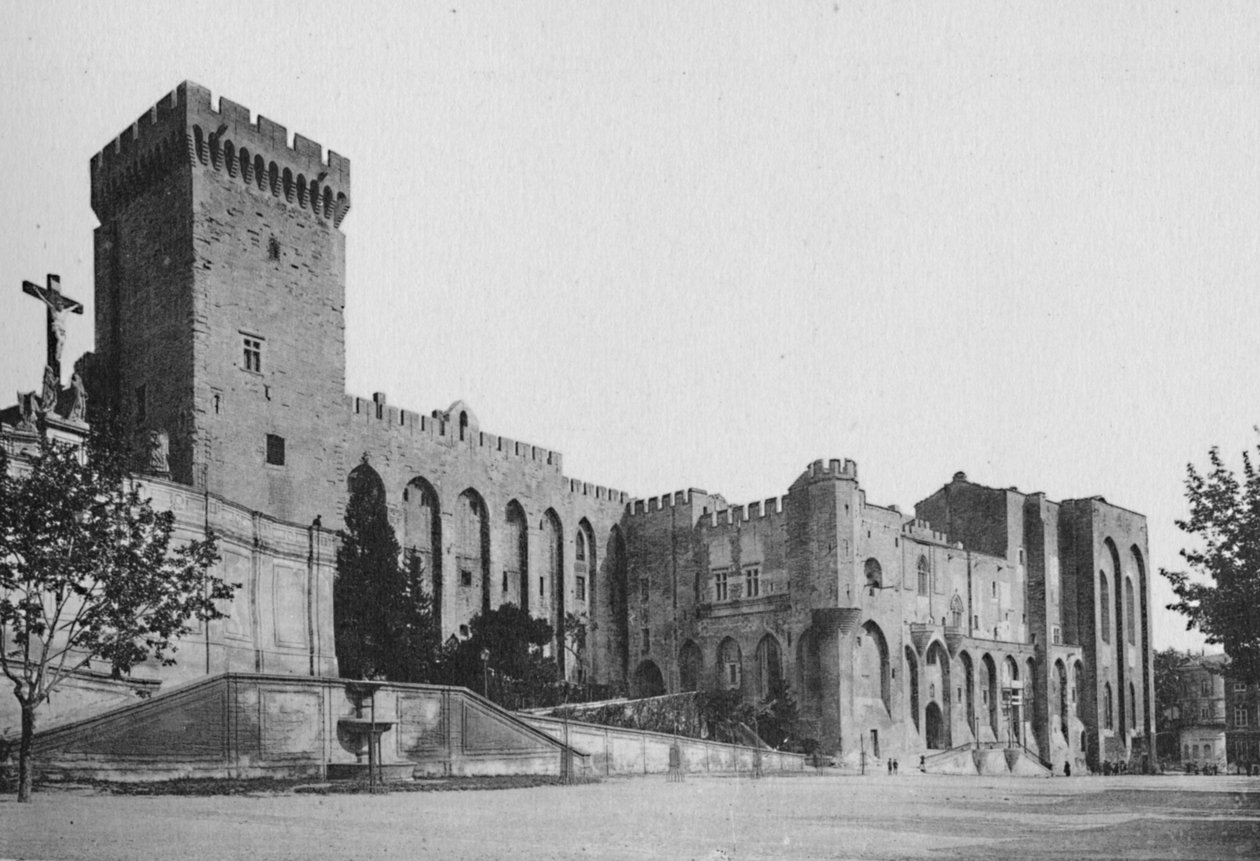 Awinion - Pałac Papieży, ok. 1925 autorstwa Unbekannt