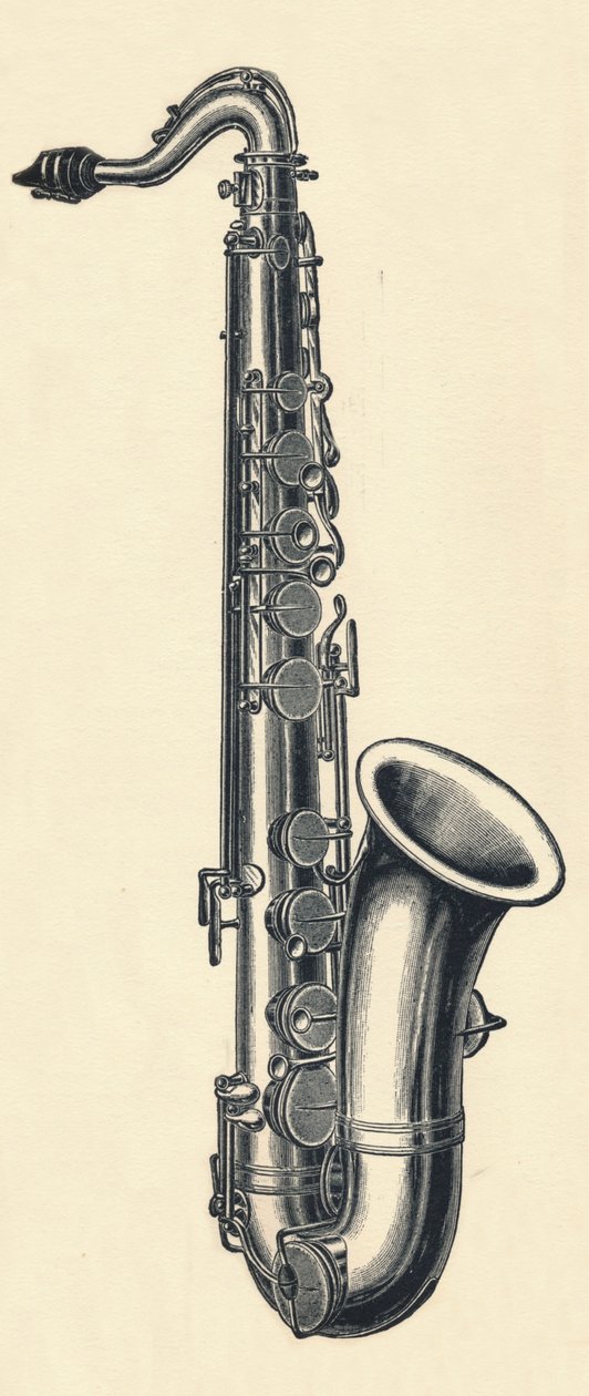 B Saksofon tenorowy, 1895. autorstwa Unbekannt