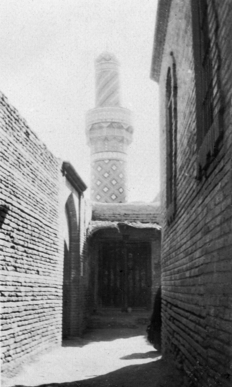 Zaułek i stary meczet, Bagdad, Irak, 1917-1919 autorstwa Unbekannt