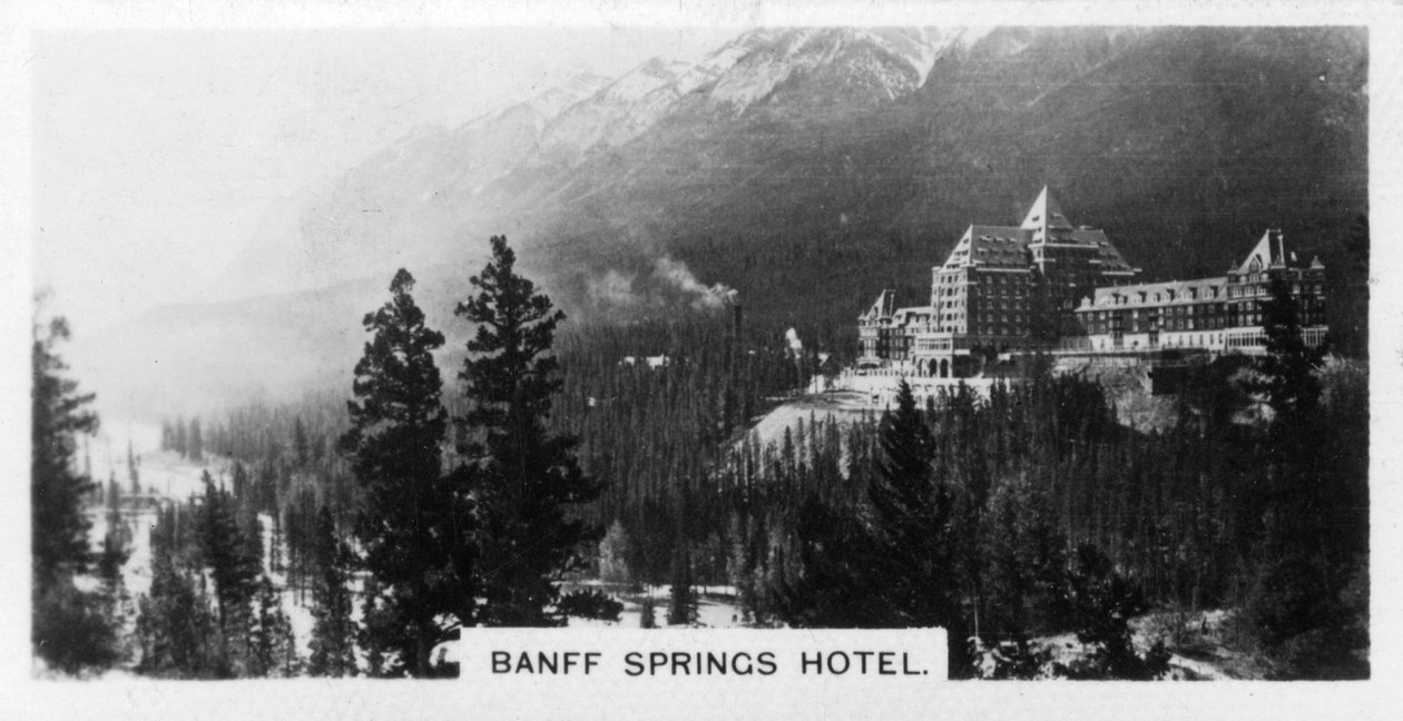 Hotel Banff Springs, Alberta, Kanada, ok. 1920 r. autorstwa Unbekannt