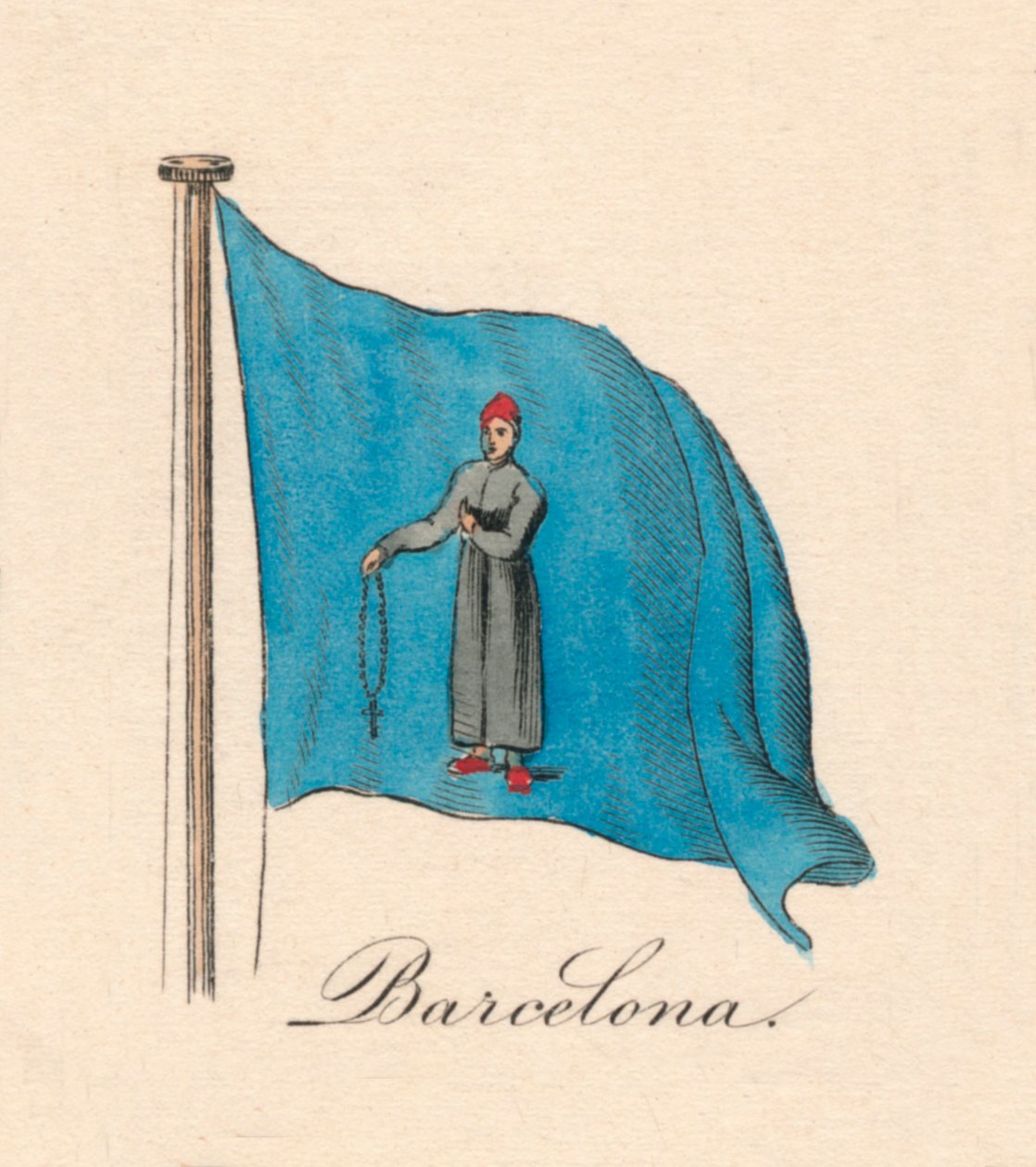Barcelona, 1838 r. autorstwa Unbekannt