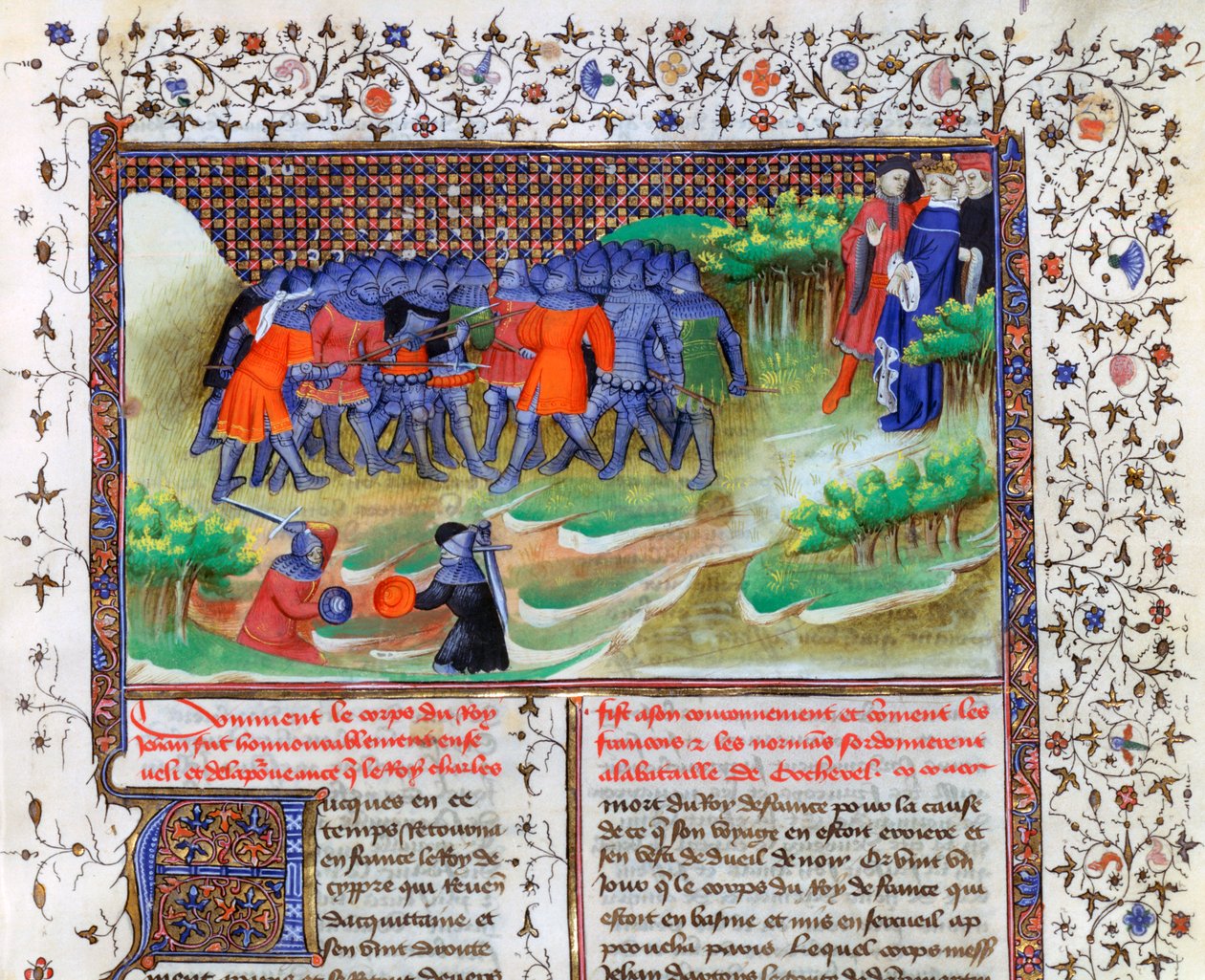Bitwa pod Cocherel, 1364, XV w. autorstwa Unbekannt