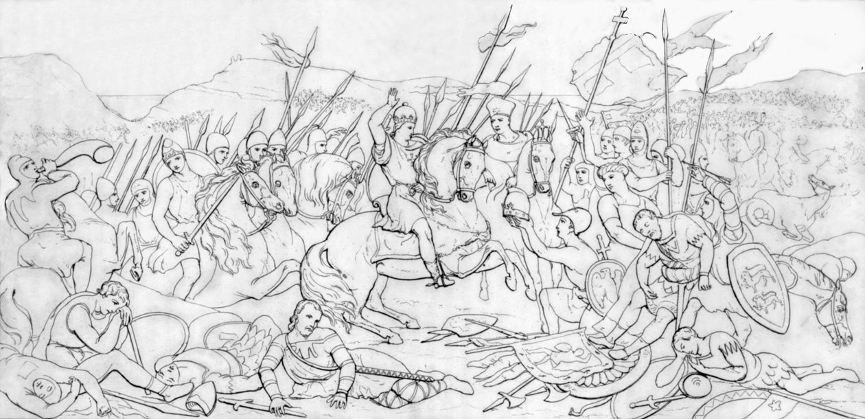 Bitwa pod Hastings, 1066, 1835. autorstwa Unbekannt