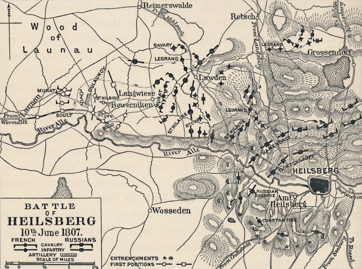 Bitwa pod Heilsbergiem, 10 czerwca 1807, 1896 autorstwa Unbekannt
