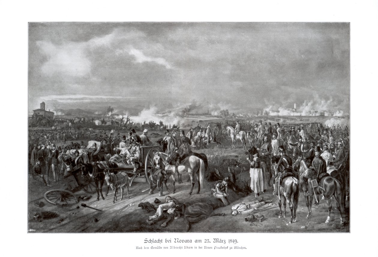 Bitwa pod Novara, Włochy, 23 marca 1849, 1900 autorstwa Unbekannt