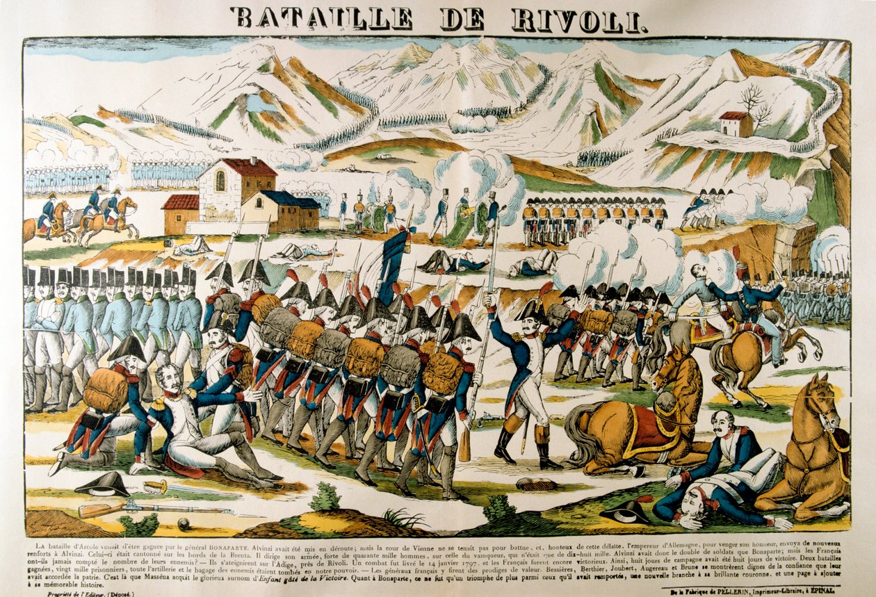Bitwa pod Rivoli, 14 stycznia 1797, XIX w. autorstwa Unbekannt