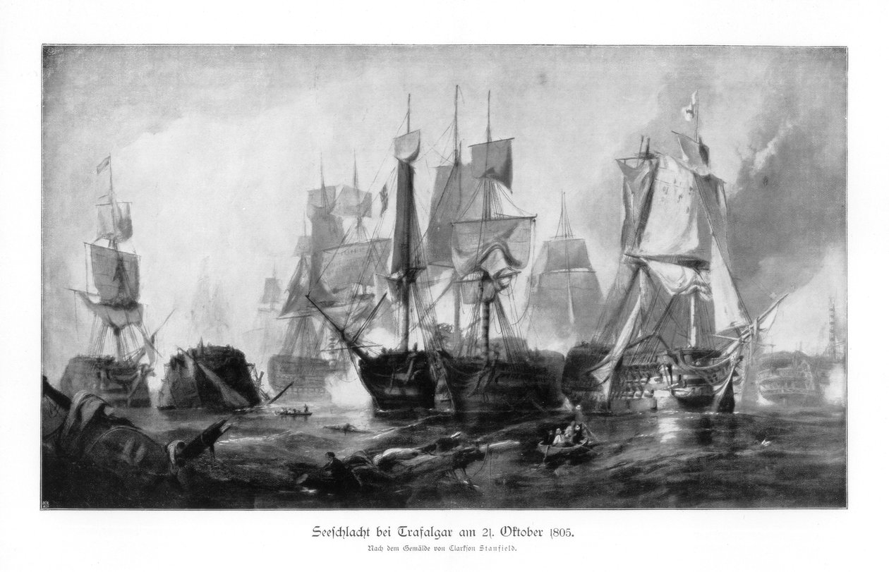 Bitwa pod Trafalgarem, 21 października 1805 1900 autorstwa Unbekannt