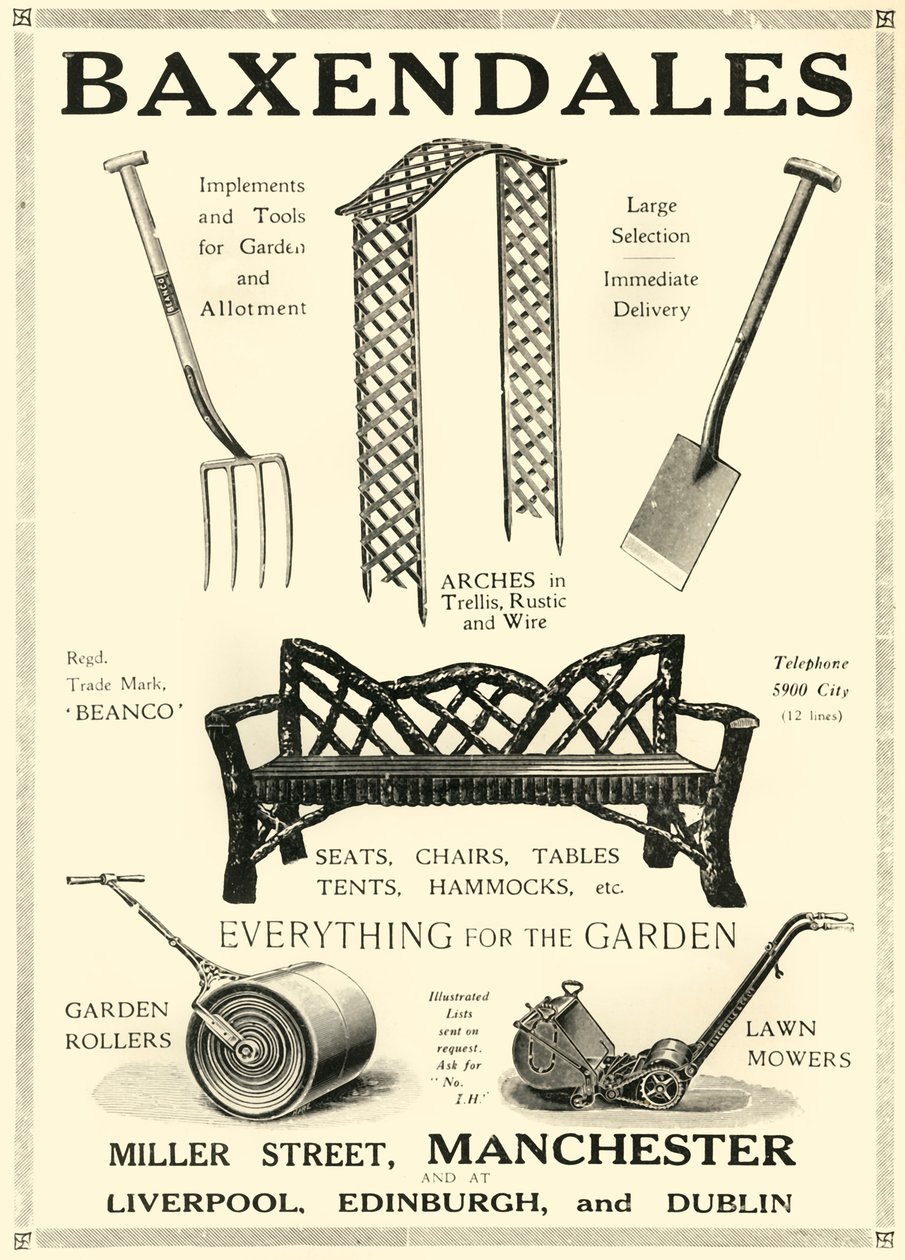 Baxendales, 1920. autorstwa Unbekannt
