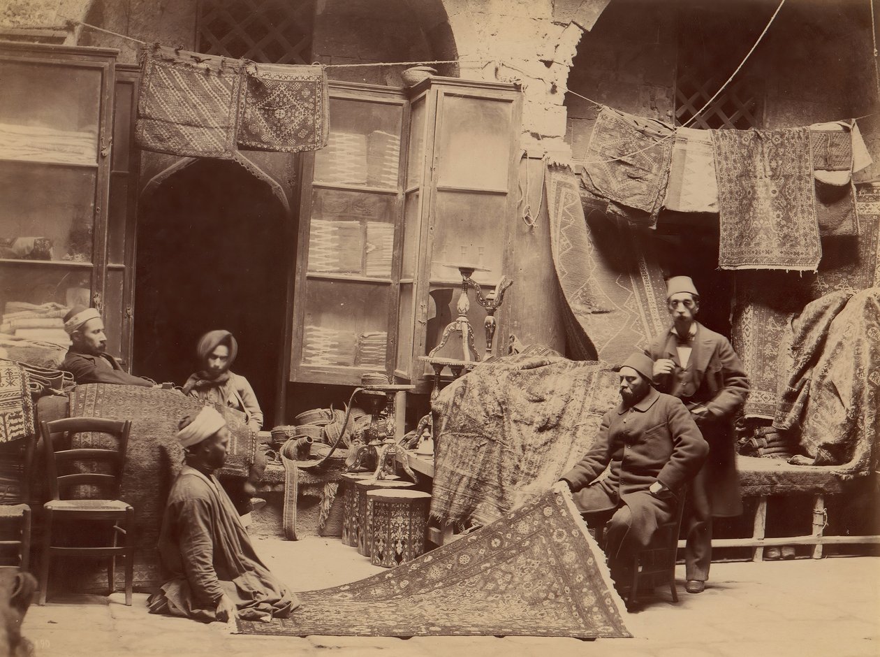 Bazar, Kupcy dywanów, 1870. autorstwa Unbekannt
