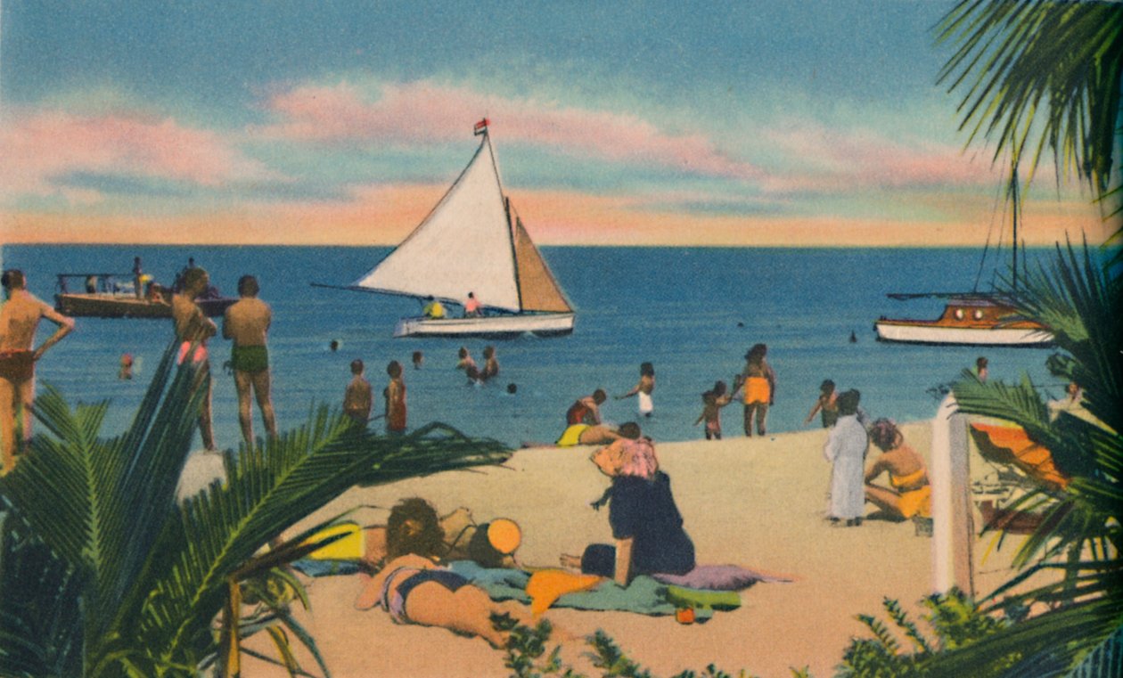 Plaża w Pradomar. 20 minut od Barranquilla, c1940 autorstwa Unbekannt