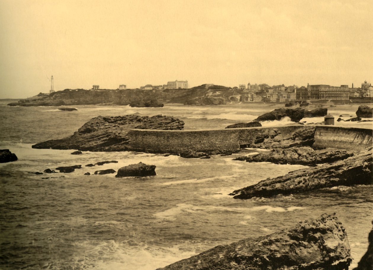 Biarritz - La Digue de la Cafetiere, ok. 1930. autorstwa Unbekannt